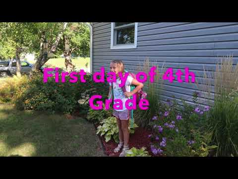 First day of 4th grade 2020