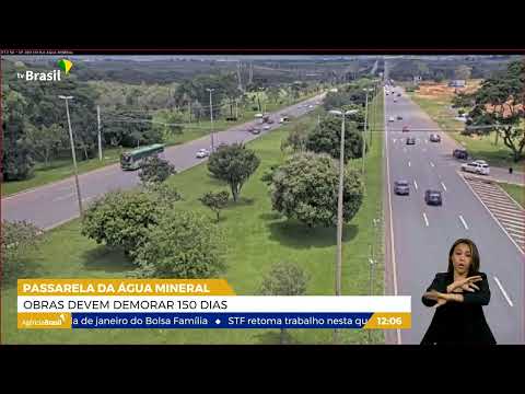 DF | Obras da passarela da Água Mineral devem demorar 150 dias