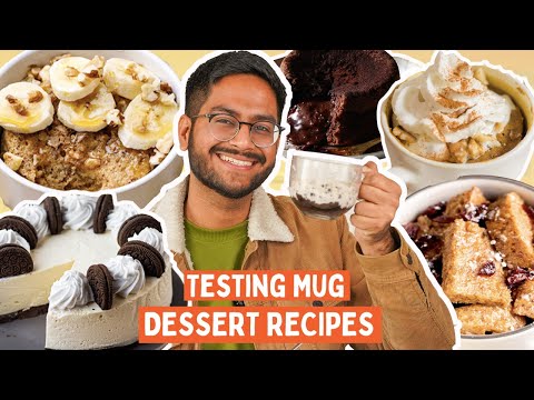 TESTING *VIRAL* MUG DESSERT RECIPES | CHOCO LAVA CAKE, OREO CHEESECAKE, FRENCH TOAST IN MUG