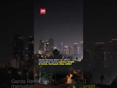 Detik-detik Mencekam Rudal Iran Gempur Israel