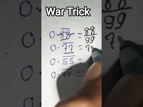 War Trick #short #maths #tricks #trending #shorts