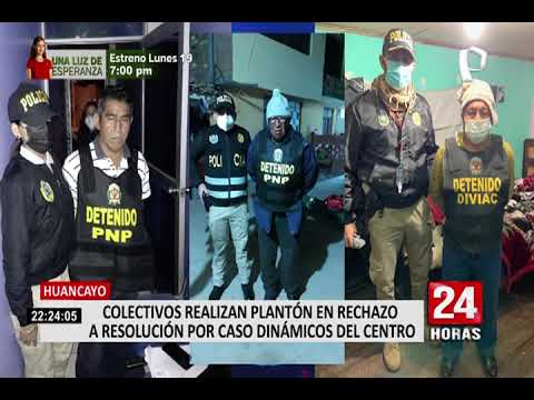 Huancayo: colectivos realizaron protesta en rechazo a la resolución de los 'Dinámicos del Centro'