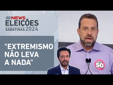 Ricardo Nunes critica Boulos: "Foi condenado 28 vezes só no 2º turno" | SABATINA JP