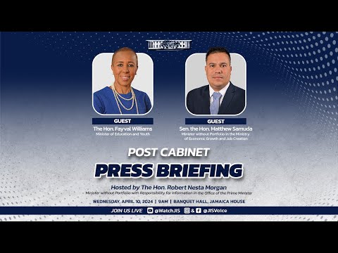 JISTV |Post Cabinet Press Briefing  -April 10th ,2024