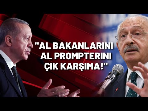 Kılıçdaroğlu meydan okudu: Prompterını al çık karşıma!