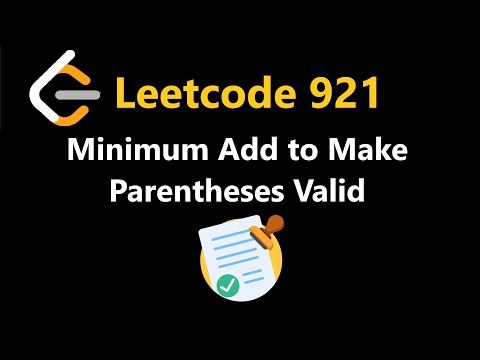 Minimum Add to Make Parentheses Valid - Leetcode 921 - Python