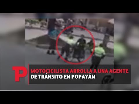 Motocicilista arrolla a una agente de tránsito en Popayán I06.10.2023I Telepacífico Noticias