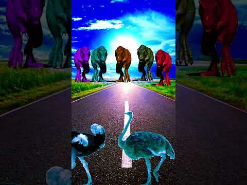 Big dinosaur Chase and chasing part-342#dinosaur #jurassicworld #dino #trex #jurassicpark #shorts