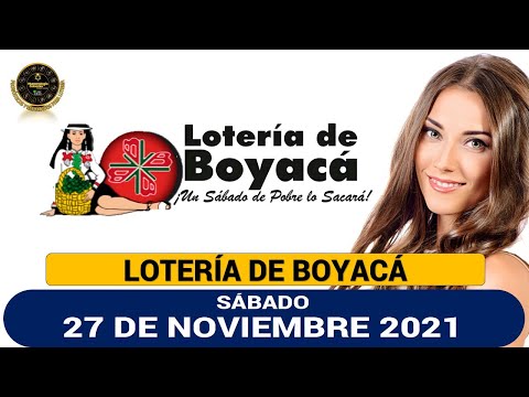 Resultado Lotería de Boyacá Sábado 27 de noviembre 2021