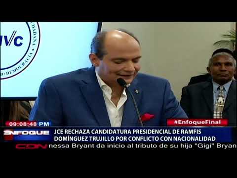 JCE rechaza candidatura presidencial de Ramfis Domínguez Trujillo por conflicto con nacionalidad