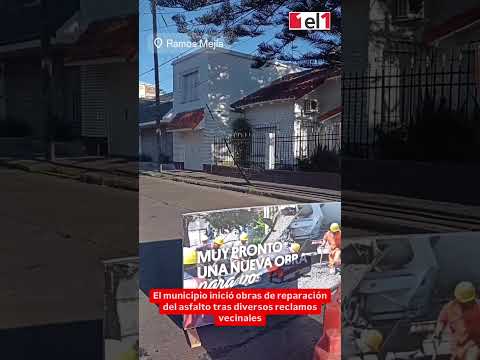 Tras un reclamo vecinal, el Municipio arregló un pozo en una calle de Ramos Mejía