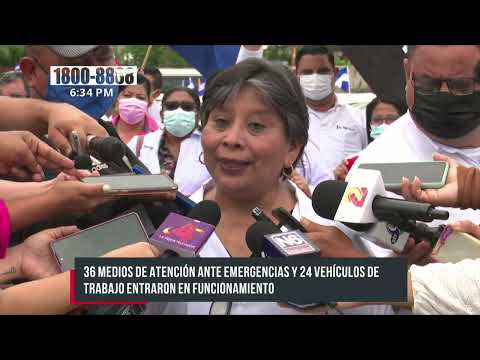 Entregan 36 ambulancias y 24 vehículos para el MINSA Nicaragua
