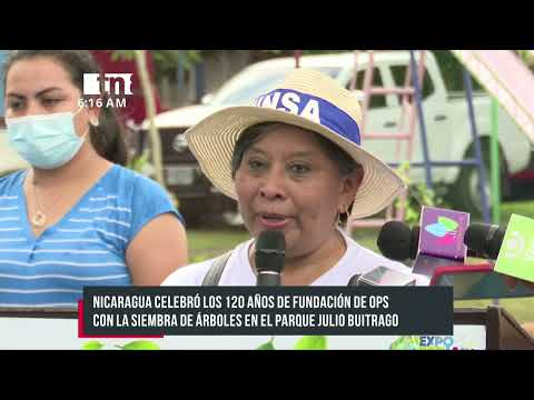 Nicaragua: Siembran árboles conmemorando los 120 años de fundación de OPS