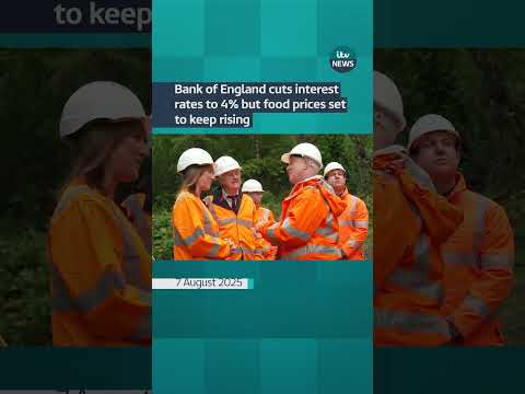 Bank of England cuts interest rates to 4% but food prices set to keep rising | ITV News