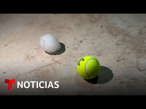 Granizo del tamaño de pelotas de tenis y tornados azotan en el Sureste del país | Noticias Telemundo