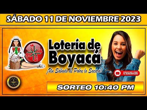 PREMIO MAYOR LOTERIA DE BOYACA del SÁBADO 11 de noviembre 2023 #loteria #loteríadeboyacá