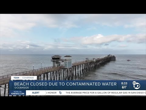 Beach closed due to contaminated water from fire