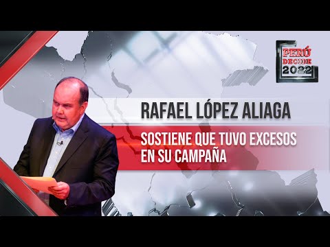 #DebateXLatina Rafael López Aliaga sostiene que tuvo excesos en su campaña