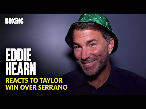 Eddie Hearn Ecstatic Reaction To Katie Taylor Win Over Serrano