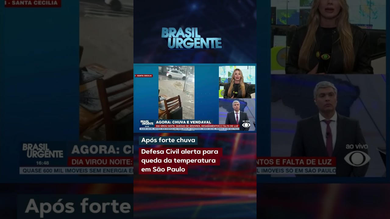 Defesa Civil alerta para queda da temperatura em São Paulo