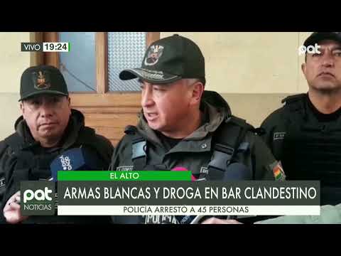 Operativo Policial en la ciudad de El Alto