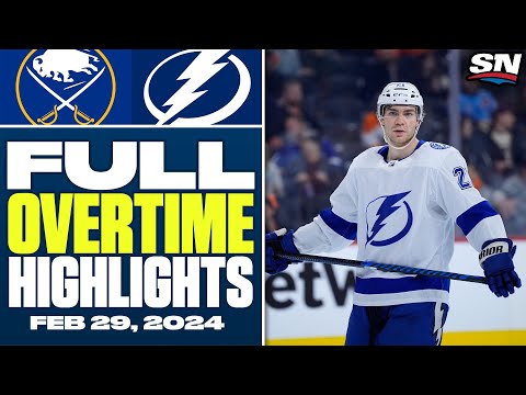 Buffalo Sabres at Tampa Bay Lightning | FULL Overtime Highlights - February 29, 2024