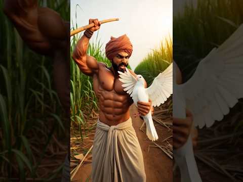 किसान और कबूतर 😨#shortsfeed #aicartoon #shirtviralvideo