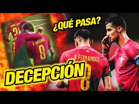 CRISTIANO RONALDO y el VERDADERO PROBLEMA con BRUNO FERNANDES con PORTUGAL  - UNITED