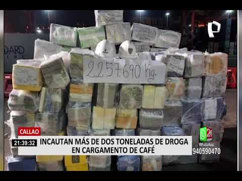 Callao: decomisan 2 toneladas de cocaína en cargamento de café que tenían como destino Bélgica