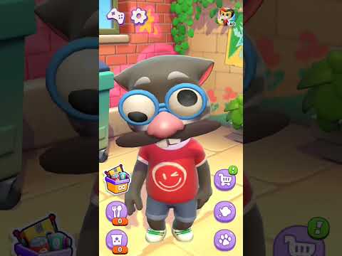 Tom's playing 😚#mytalkingtom #shortsfeed #games