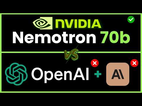 FREE NVIDIA Nemotron 70b Beats GPT4-o & Claude Sonnet 3.5?🤖 [TESTED] Open Source Lama 3.1 Fine Tuned