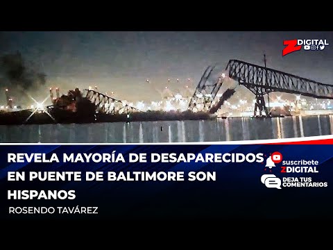 Revela mayoría de desaparecidos en puente de Baltimore son hispanos