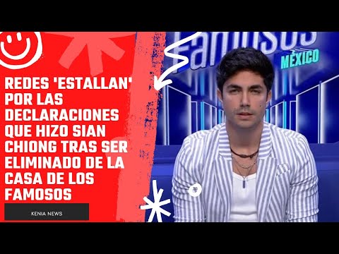 Redes 'ESTALLAN' por las declaraciones que hizo Sian Chiong tras ser eliminado