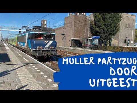 TCS 102001 met Muller partyzug op de toeter komt door station Uitgeest!