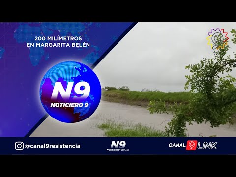 200 MILÍMETROS EN MARGARITA BELÉN - NOTICIERO 9