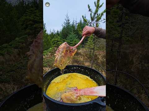 Wilderness Meats🔥 #shorts #asmr #outdoorcooking #food #menwiththepot