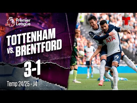 Highlights & Goals: Tottenham vs. Brentford 3-1 | Premier League | Telemundo Deportes