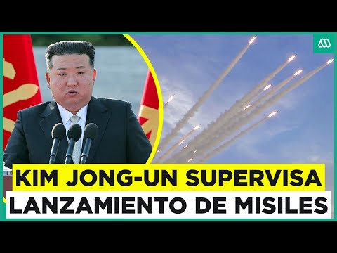 Corea del Norte: Kim Jong-un supervisa el lanzamiento de múltiples misiles