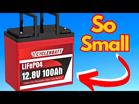CYCLENBATT 12V 100Ah Mini LiFePO4 Lithium Battery!