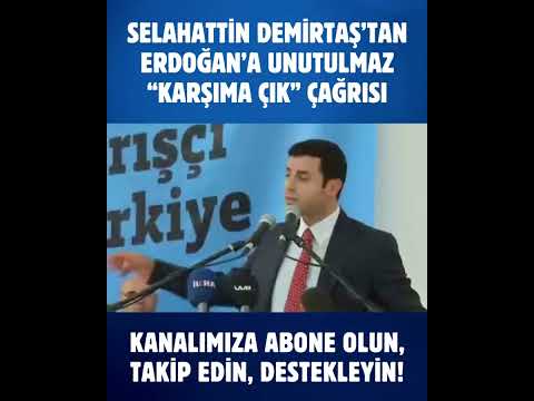 Selahattin Demirtaş'tan Erdoğan'a unutulmaz "Karşıma çık" çağrısı! #selahattindemirtaş #erdoğan