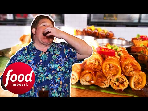 Casey Takes On The IMPOSSIBLE Lumpia Challenge | Man V. Food