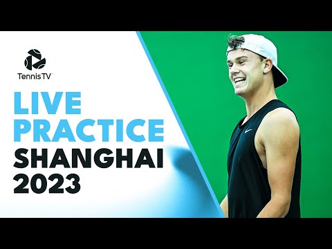 LIVE: Grigor Dimitrov & Casper Ruud Practice Session | Rolex Shanghai Masters 2023