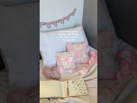 some of the cutest crochet room decor ideas for you! all tutorials are on my channel :) #diy