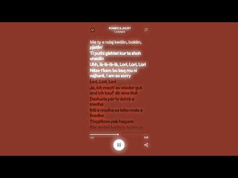 ROMEO&JULIET-Loredana feat. Mozzik (lyrics/speed up)