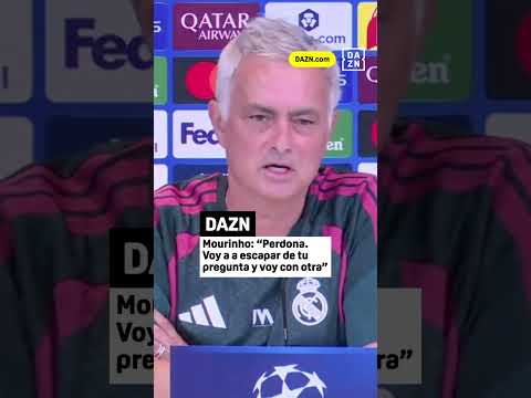 Me preguntas <strong>una</strong> cosa. Respondo otra cosa. Simplemente Jose Mourinho 😂 #UCLxDAZN