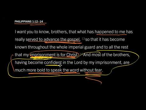 Philippians 1:12–14 // Conquer Fear By Seeing God