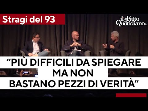 Stragi del 93, Pipitone e Bolzoni: "Più difficili da spiegare ma non possiamo accontentarci"