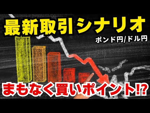 調整下落は終盤！？【円売りドル買い続行】FX ポンド円 ドル円トレード予想