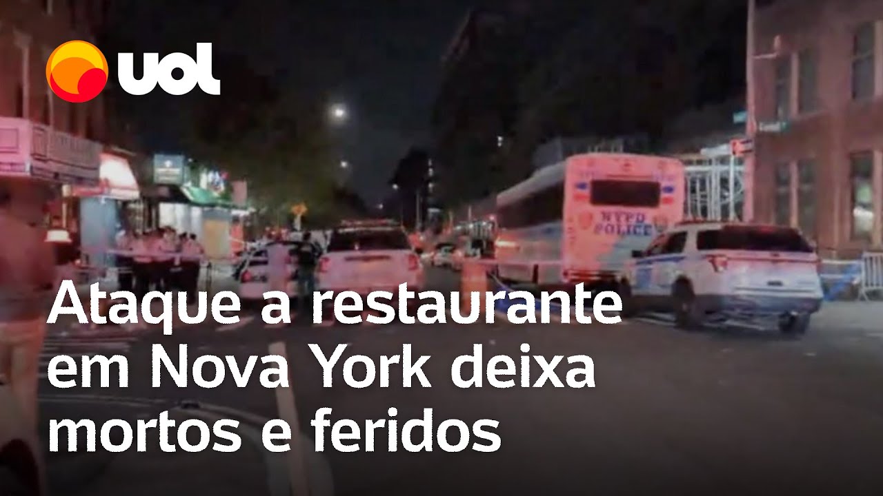 Ataque a restaurante em Nova York deixa três mortos e oito feridos veja vídeo