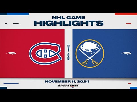 NHL Highlights | Canadiens vs. Sabres - November 11, 2024